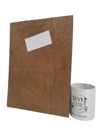 Alternative view of Vintage French Garden Pagoda Painting Acrylic Trees Countryside On Wood Board c1960-70's