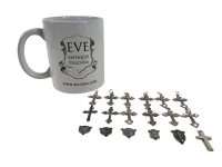 Alternative view of Vintage French Crucifix Mary Saint Christopher Job Lot Medallion Pendant Medal Necklace c1980-90's