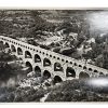 Vintage French Aerial Photo Print Arched Bridge Roman Aquaduct Architecture Lapie Collection 5 Framing Display Photo Prints c1950's