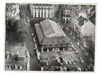 Vintage French Aerial Photo Print Place D Vieux Marche Architecture Lapie Collection 22 Framing Display Photo c1950's