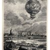 Vintage French Print Hot Air Balloon Scolatheque Collection 33 Cliche Giraudon Prints c1950's