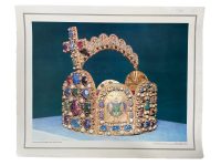 Vintage French Print The Charlemagne Crown School Poster Teaching Aid Austria Austrian Prints c1950-60's