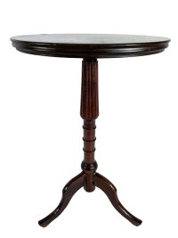Vintage French Varnished Wood Small Table Plant Stand Plinth Wooden Side Flower Pot Ornament Display Tabouret Sellette c1960-70's