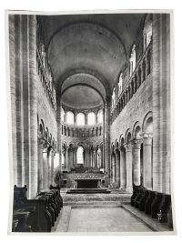 Vintage French Photo Print Abbey Saint-Benoit-Sur-Loire Church Architecture Lapie Collection 11 Framing Display Photo c1950’s