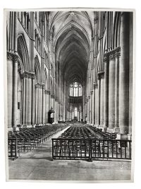 Vintage French Photo Print Notre Dame Cathedral Church Architecture Lapie Collection 15 Framing Display Photo c1950's