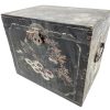 Antique Chinese Wooden Tea Box Jewellery Jewelry Trinket Storage Box Container Chest Worn Treasure Hidey Hole c1910-20's