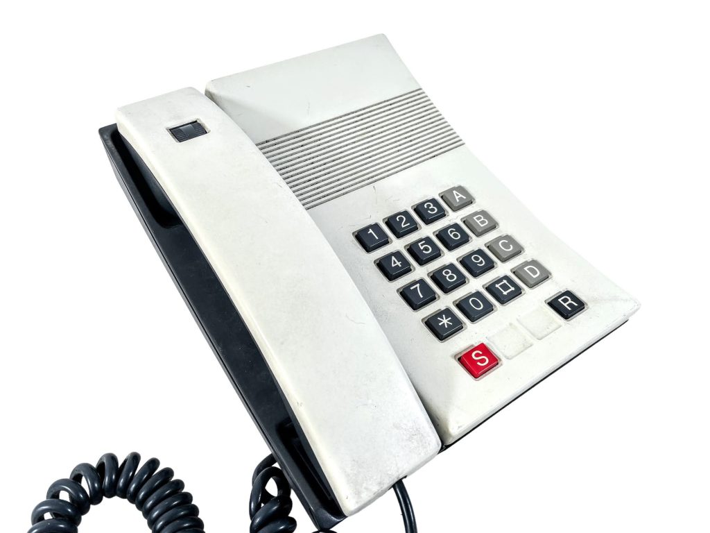 Vintage French Grey Black Push Button Telephone circa 1980-90’s