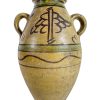 Vintage Moroccan Olive Oil Storage Pot Flask Vase Decanter Pottery Clay Arabian Theme Earthware Earth Tone Tribal Desert c1950-60's
