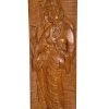 Vintage Balinese Indonesian Asian Lady Large Wooden Intricately Carved Finely Detailed Panel Good Luck Wall Display c1970-80's