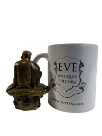 Alternative view of Antique Japanese Solid Bronze Okimono Altar Figurine Buddhist Monk 19th Century Figurine Ornament circa 1850-1900's