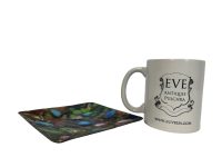 Alternative view of Vintage French Enamelled Metal Plate Saucer Serving Bowl Dish Display Trinket circa 1950-60's