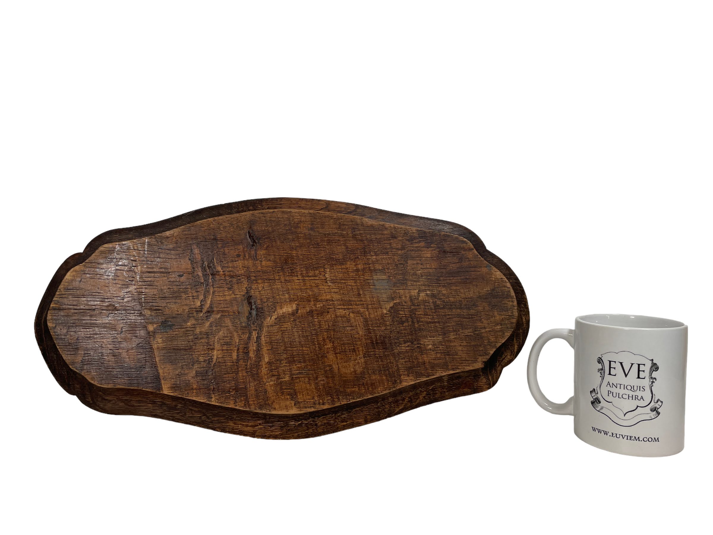 Vintage French Give Us Our Daily Bread Bowl Dish Wood Chopping Trivet Stand circa 1960-70’s 4 Vintage French Give Us Our Daily Bread Bowl Dish Wood Chopping Trivet Stand circa 1960-70's - Image 4