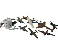 Alternative view of Vintage Model Aeroplane Built Kits Kit Figurine Plastic Collection Job Lot With Damage Toy Toys c1970-80's