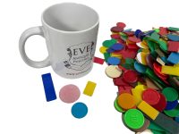 Alternative view of Vintage French Assorted Job Lot Of 100's Mixed Gaming Chip Counter Token Charm Chips Counters circa 1950-80's