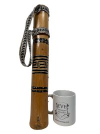 Alternative view of Vintage South American Chilli Rain Maker Shaker Dried Wood Cacti Wooden Percussion Musical Instrument Maracas c1980-1990's