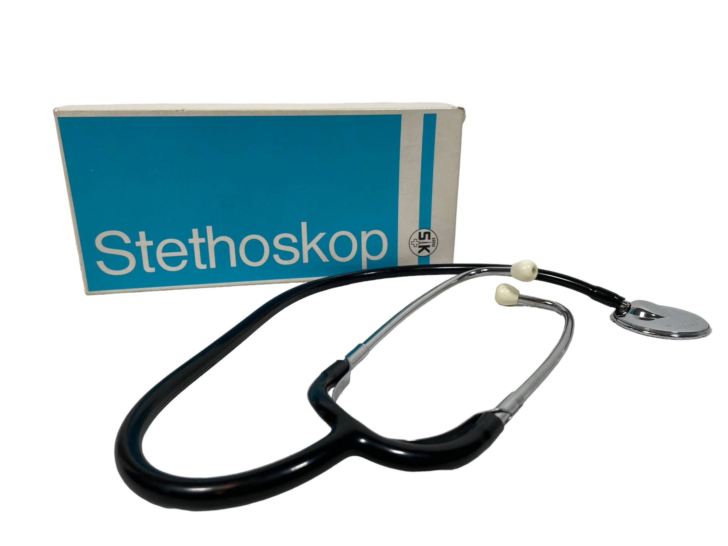 Vintage French Spengler Boxed Stethoscope Stethoskop Medical Instrument  Doctor circa 1970-80's