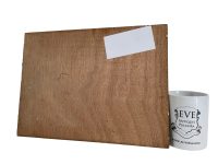 Alternative view of Vintage French Farm House With Ponds Painting Oil Acrylic Trees Countryside On Wood Board Nieve c1960-70's