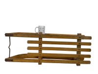 Alternative view of Vintage French Donnay Wood Wooden Snow Sled Sledge Sledging circa 1980's