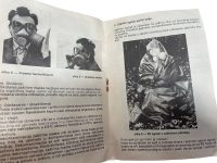 Alternative view of Vintage Yugoslavian Cased Gas Mask Fall Out Cape Safety Chemical War Militaria Memorabilia Steampunk circa 1980's