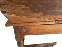 Alternative view of Antique Primitive French Provincial Dough Bin Box Boulangerie Baker Bread Making Wooden Trough Bin Display Stand c1850's