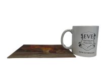 Alternative view of Vintage French "Brown Balance" Flowers Books Acrylic Painting On Card Wall Decor Decoration c1930-50's