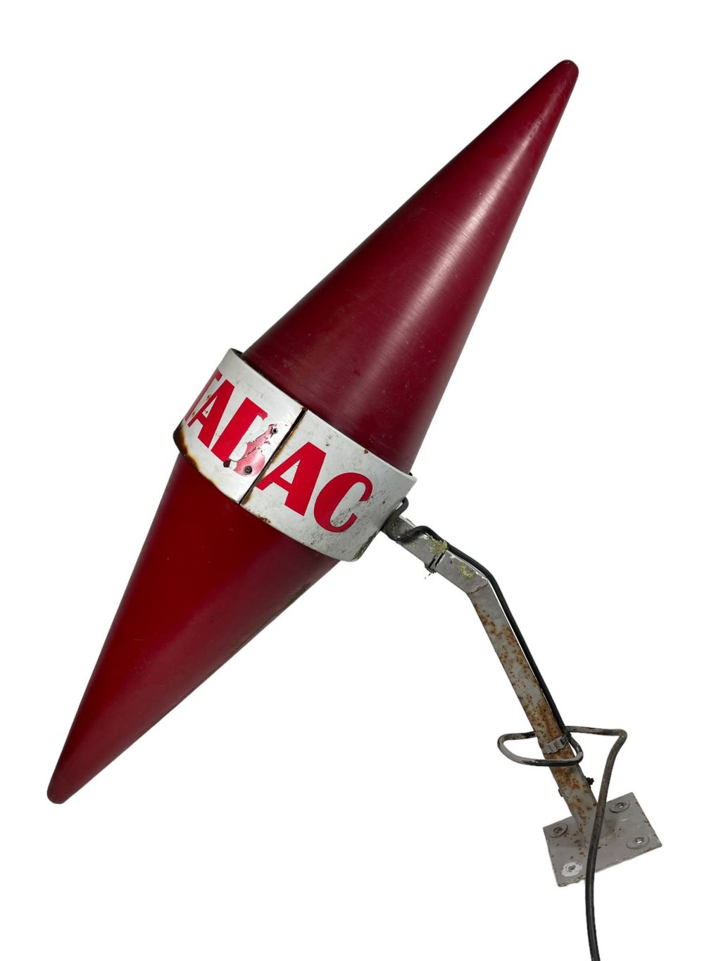 Vintage French Extra Large Tabac Tobacco Tobacconist Red Silver Large External Shop Sign Name Decoration Man Cave c1980's