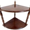 Vintage French Small Corner Shelf Wooden Plinth Stand Display Rest Plant Side Small c1970's