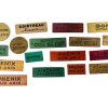 Vintage French Job Lot Of 17 Mixed Colour Wood Wooden Promotional Free Drink Chips Counters Tokens Charm circa 1950-70's