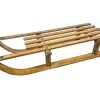 Vintage French Donnay Wood Wooden Snow Sled Sledge Sledging circa 1980's