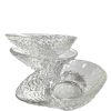 Vintage French Advocado Shaped Serving Pudding Glass Dish Bowl Set Of Three Bowls circa 1980-90's