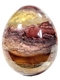 Vintage French Painted Inside Clear Glass Egg Ornament circa 1970-80's