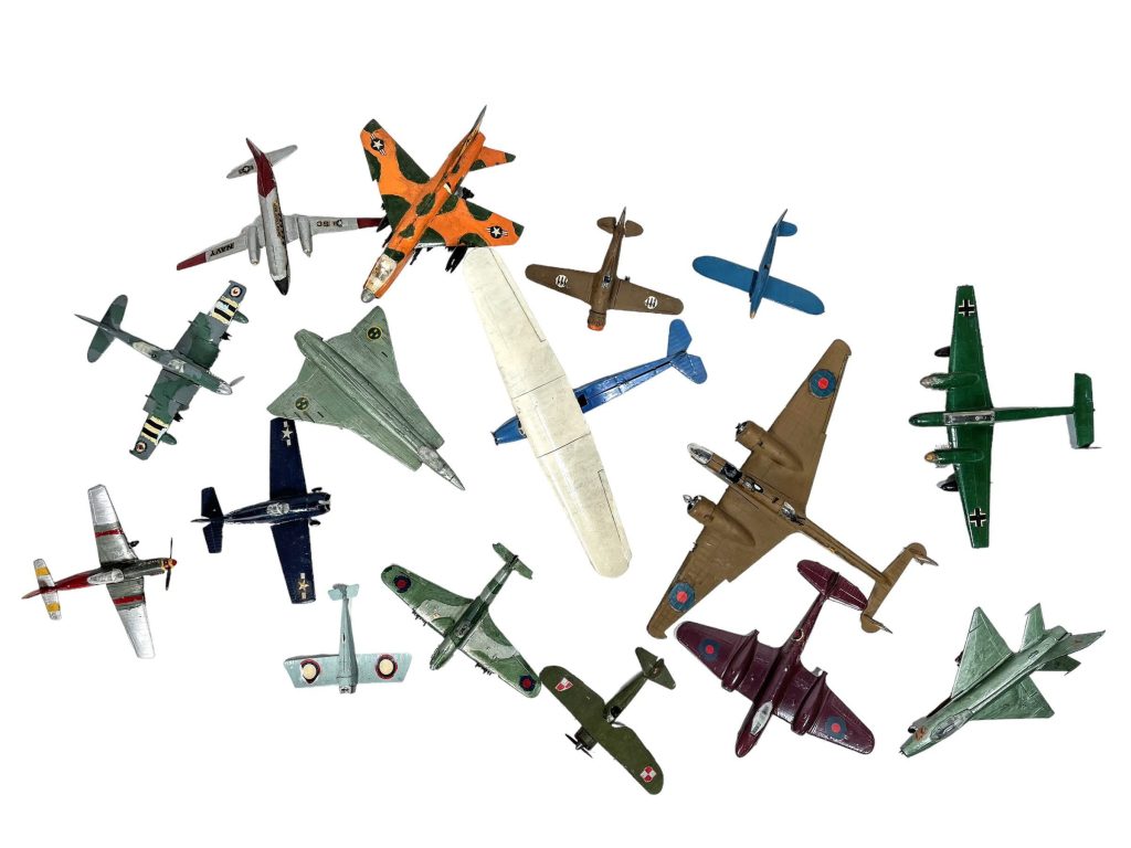 Vintage Model Aeroplane Built Kits Kit Figurine Plastic Collection Job Lot With Damage Toy Toys c1970-80's