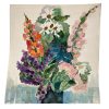 Vintage French "Summer Scent" Flowers Still Life Watercolour Painting Drawing On Thick Paper Wall Decor Decoration c1970-80's