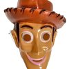Vintage French Disney Woody Toy Fancy Dress Mask Costume Children Kids Disguise circa 1996