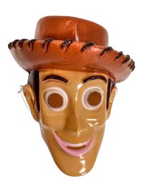 Vintage French Disney Woody Toy Fancy Dress Mask Costume Children Kids Disguise circa 1996