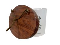 Alternative view of Vintage French Nun With Saint Halo Religious Icon On Wooden Plaque Religion Catholic Worship Altar circa 1960-70's