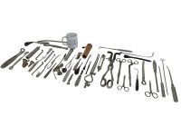 Alternative view of Vintage French Surgery Medical Operation Open Surgery Tools Cleaner Doctor Unique Set Display Prop circa 1960-70's