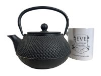 Alternative view of Vintage Japanese Metal Grey Black Tea Teapot Kettle Ceremony Display Ornament Heavy circa early 2000's