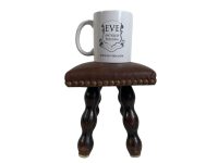 Alternative view of Vintage French Bench Stool Small Tiny Table Footrest Kneeler Seat Stool Prop Tabouret c1960-70's