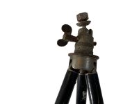 Alternative view of Vintage French Bronze Metal Extendable Tripod Camera Telescope Scientific Equipment Refurbished Lamp Old Stand circa 1930-50's