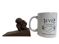 Alternative view of Vintage French Small Iron Squirrel Cast Iron Decorative Ornament Door Stop Stopper Wedge circa 1970-80's