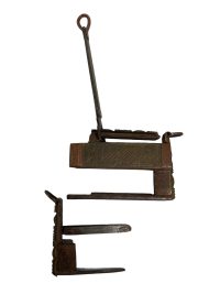 Vintage Moroccan Brass Metal Padlock Lock Decorative Saddle Furniture Hardware circa 1960-70’s 2