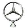 Vintage French Mercedes Car Badge Bonnet Ornament Decor Automobile Vehicle Automobilia Collector Metal Chrome circa 1970-80's