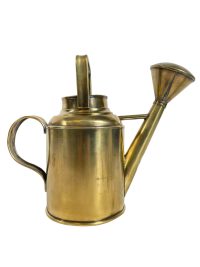 Vintage French Small Brass Inside Water Jug Pitcher Watering Can Churn Plant circa 1970-=80’s