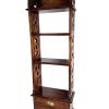 Vintage Chinese Hanging Display Shelf Wooden Wood Stand Floor Standing Display Varnished Hanger Drawers c1980-90's