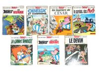 Vintage French Asterix Comics Comic Book x8 Childrens Childs Kids Books Collection Book Memorabilia Collector Rare circa 1967-1980