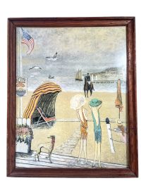 Vintage French Print Festival Du Film Americain Deauville Framed Prints c1970-80’s 2