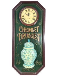 Vintage French Chemist Druggist London 3D Sign Wall Decoration Plaque Board Display Man Cave circa 1980-90’s