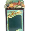 Vintage Menu Sea Themed Blackboard Chalk Board Restaurant Cafe Shop Kitchen Sign Wall Hanging Display Menu Black Board c1990's