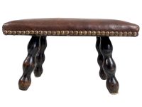 Vintage French Bench Stool Small Tiny Table Footrest Kneeler Seat Stool Prop Tabouret c1960-70's